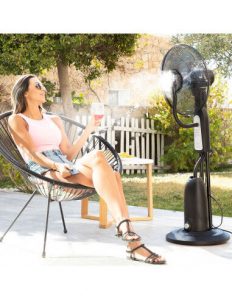 MERCAHOGAR Ventilador Nebulizador de Pie con Mando a Distancia Mistinn InnovaGoods