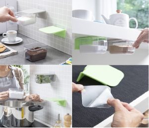 MERCAHOGAR Recipientes de Cocina Adhesivos Extraíbles Handstore InnovaGoods Pack de 2 uds