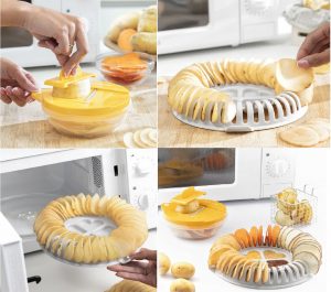 MERCAHOGAR Set para Hacer Chips al Microondas con Mandolina y Recetas Chipit InnovaGoods
