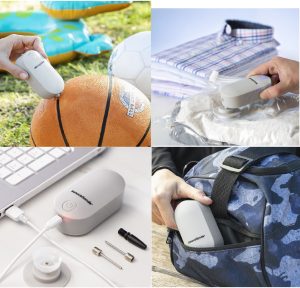 MERCAHOGAR Inflador y Bomba de Vacío Recargable 2 en 1 Blovak InnovaGoods