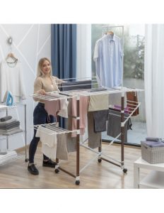MERCAHOGAR Tendedero Plegable con Ruedas Flareck InnovaGoods
