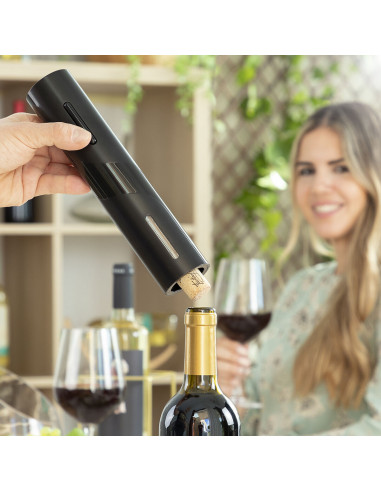 MERCAHOGAR Sacacorchos Eléctrico con Accesorios para Vino Corking InnovaGoods