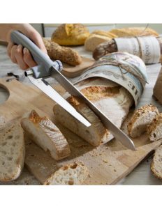 MERCAHOGAR Cuchillo de Pan con Guía de Corte Regulable Kutway InnovaGoods
