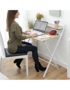 MERCAHOGAR Escritorio Plegable con Estante Tablezy InnovaGoods