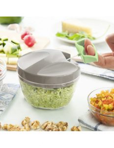 MERCAHOGAR Mini Picadora Manual con Cuerda Spinop InnovaGoods