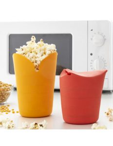 MERCAHOGAR Palomiteras de Silicona Plegables Popbox InnovaGoods (Pack de 2)