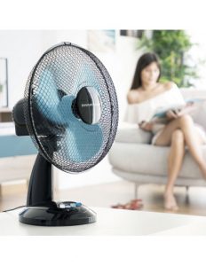 MERCAHOGAR Ventilador de Sobremesa InnovaGoods Ø 30 cm 35W Negro Azul