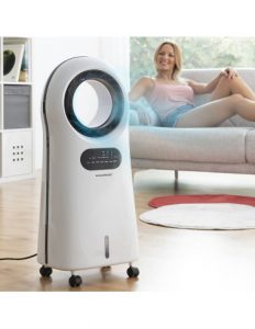 MERCAHOGAR Climatizador Evaporativo Ionizador sin Aspas con LED Evareer InnovaGoods