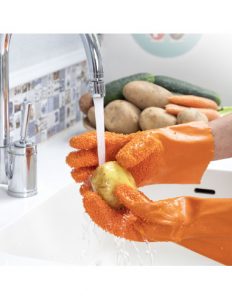 MERCAHOGAR Guantes Limpiadores de Verduras y Frutas Glinis InnovaGoods