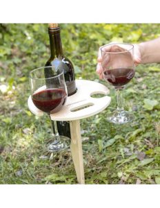 MERCAHOGAR Mesa de Vino Plegable y Portátil para Exteriores Winnek InnovaGoods