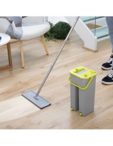 MERCAHOGAR Mopa Fregona con Cubo de Doble Acción Klirimop InnovaGoods