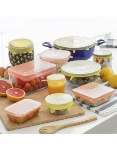 MERCAHOGAR Set de 10 Tapas de Cocina Reutilizables y Ajustables Lilyd InnovaGoods